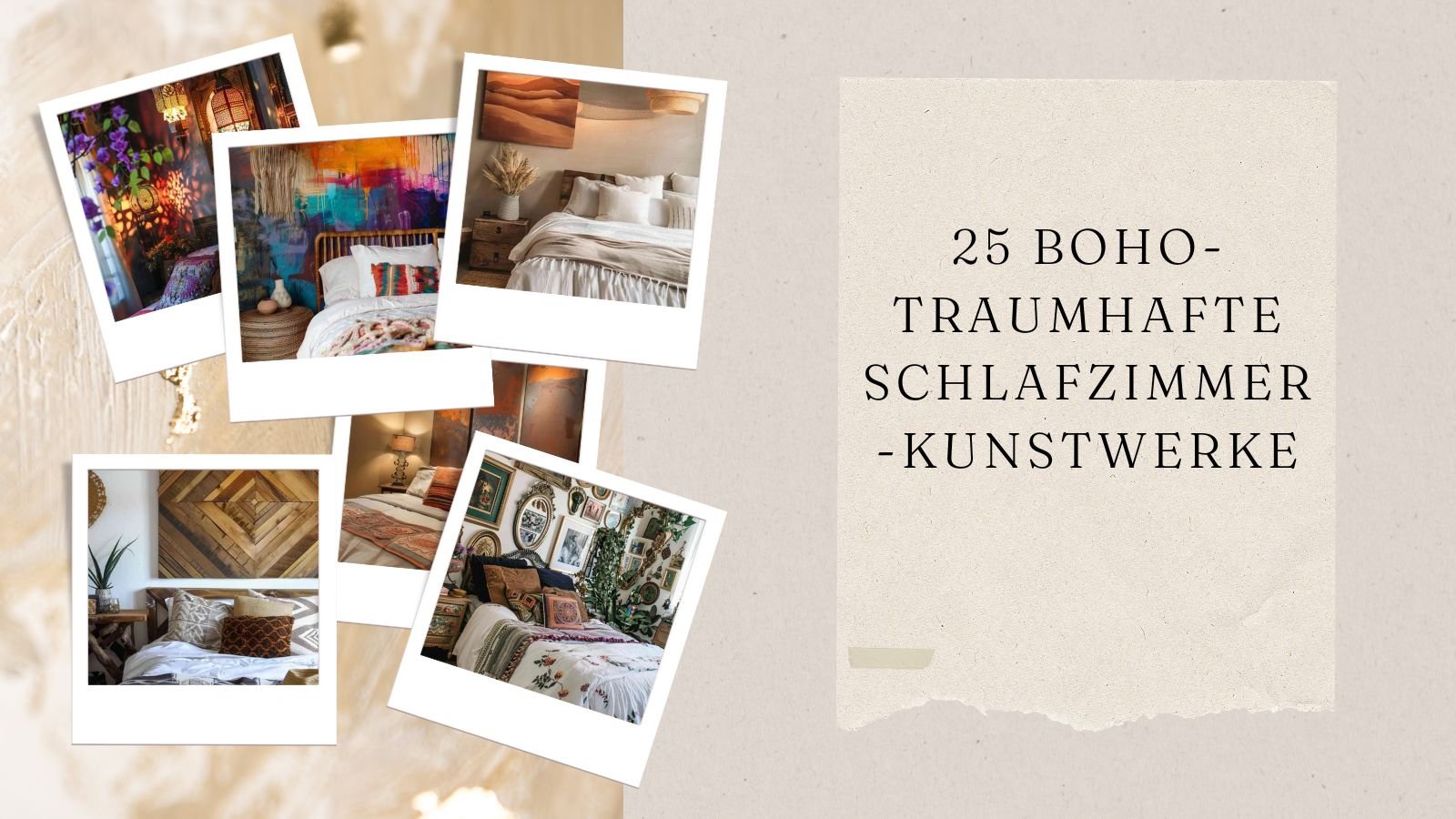 25 Boho-Traumhafte Schlafzimmer-Kunstwerke