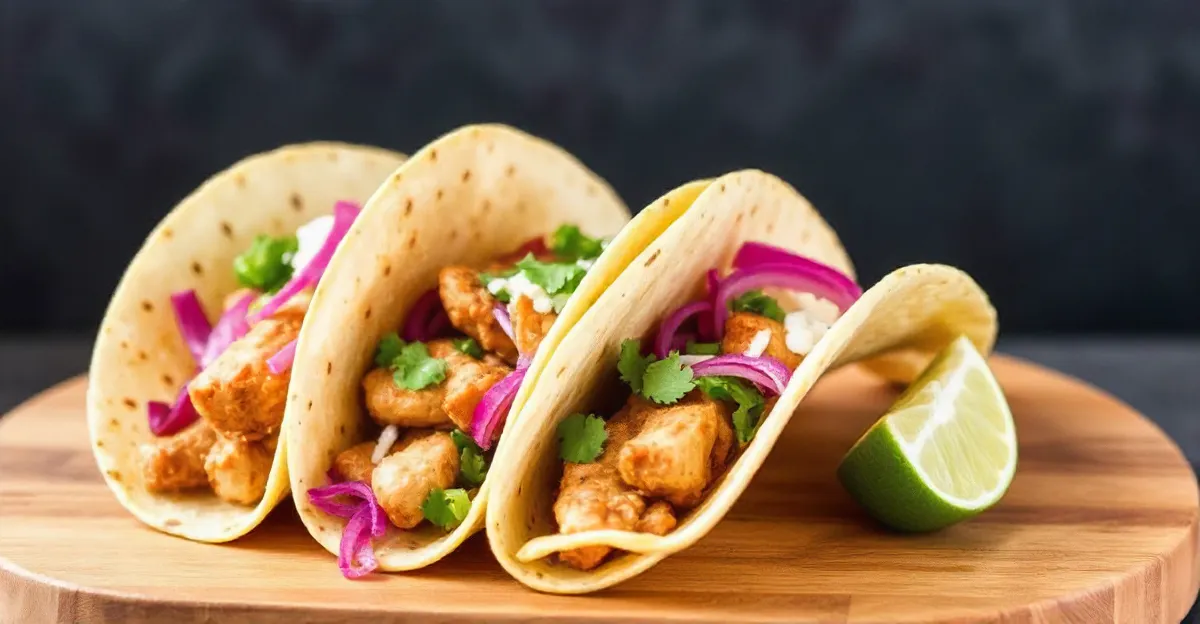 Quick 25-minute gluten-free chicken tacos.