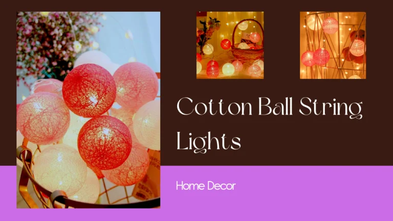Cotton Ball String Lights