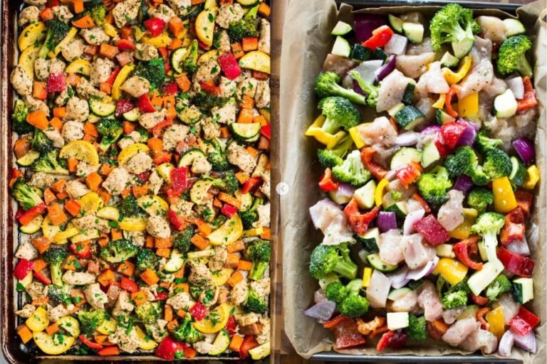 Sheet pan chicken and veggies
