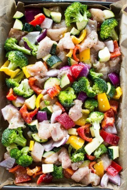Sheet pan chicken and veggies recipe