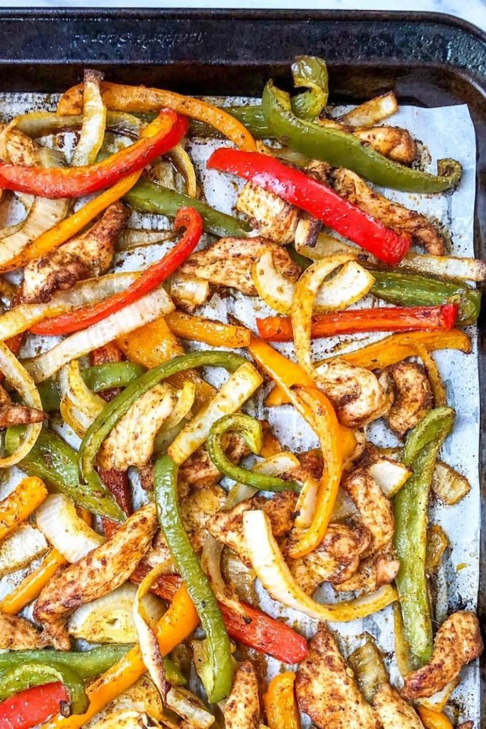 Sheet Pan Chicken Fajitas