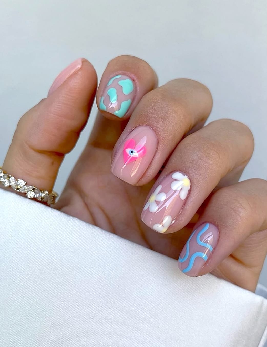 Whimsical Spring: Playful Nail Art