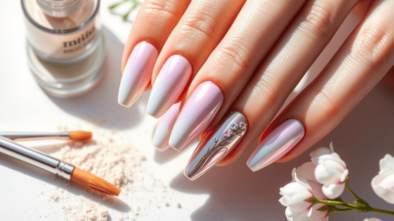 Spring Nails Chrome