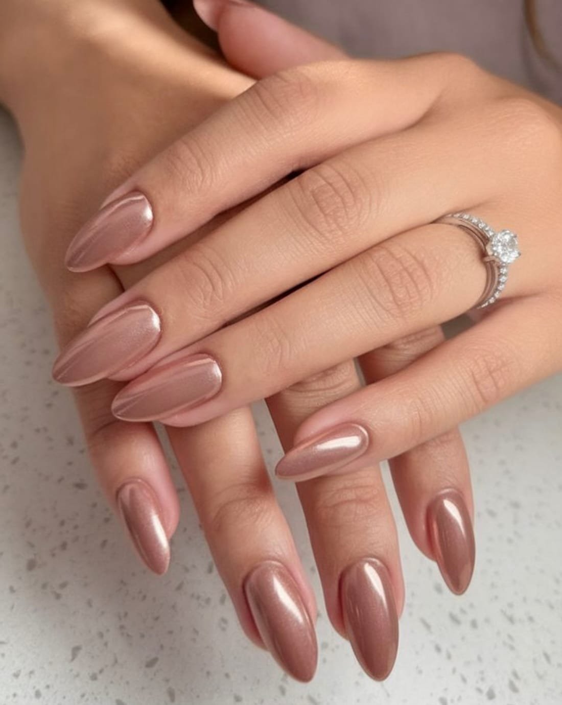 Rose Gold - Spring Nails Chrome