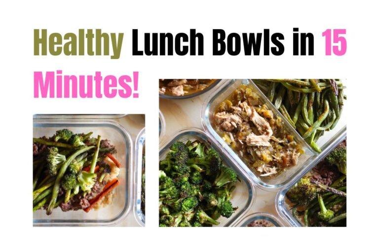Healthy Beef & Veggie Lunch Bowls