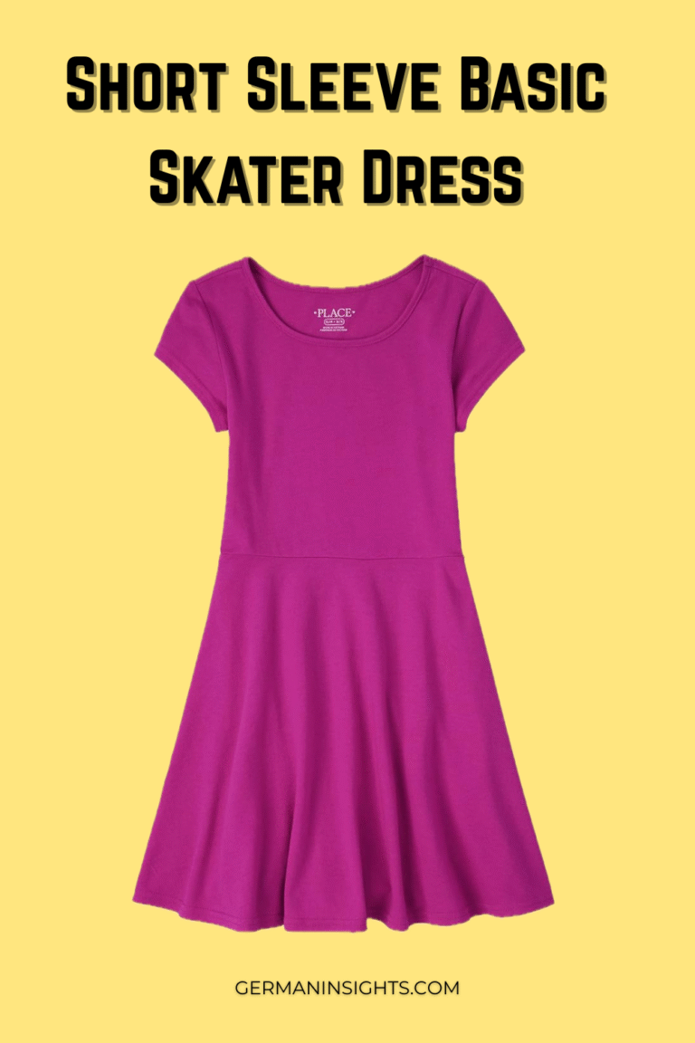 Short Sleeve Basic Skater Dress
