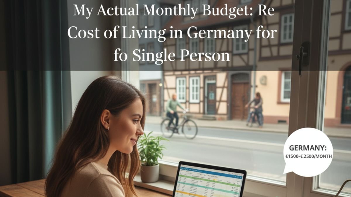 Average monthly expenses Germany for a single person