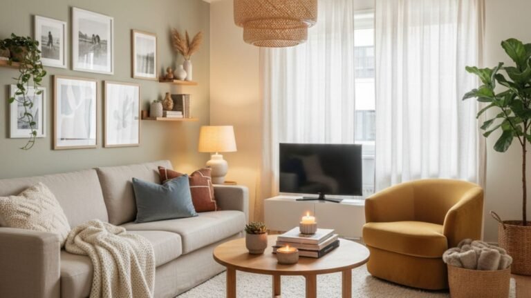 Simple Cozy Living Room Apartment