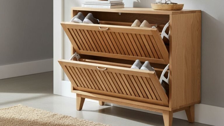 Wooden Shoe Cabinet