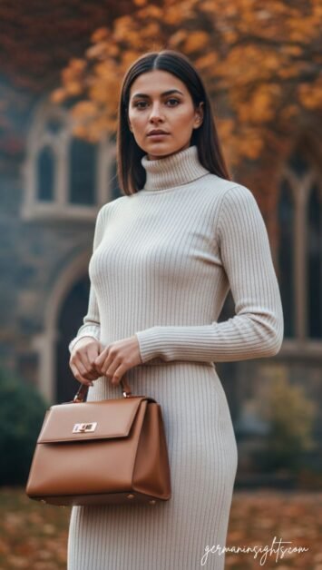 Fall Church Outfit Idea | Neutral Knit Set