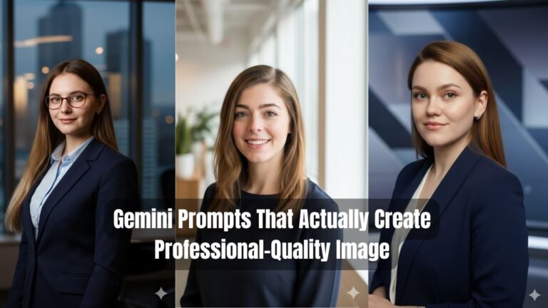 Gemini Prompts That Actually Create Professional-Quality Image