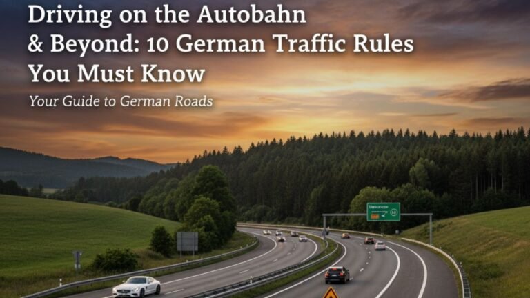 German traffic rules and signs