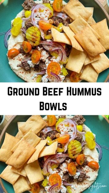 Ground Beef Hummus BowlsÂ