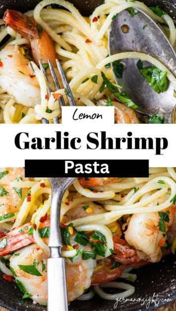 Lemon Garlic Shrimp PastaÂ