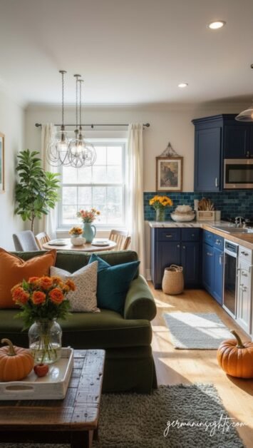 Make Your Living Room & Kitchen Combo Feel Incredibly Cozy