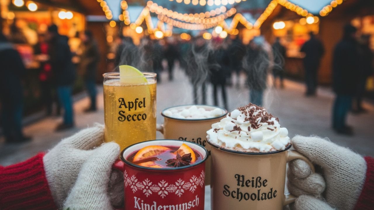 Non-alcoholic drinks at german christmas markets