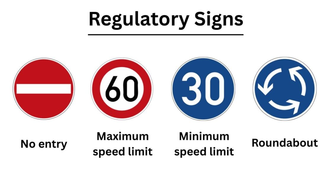 Regulatory signs
