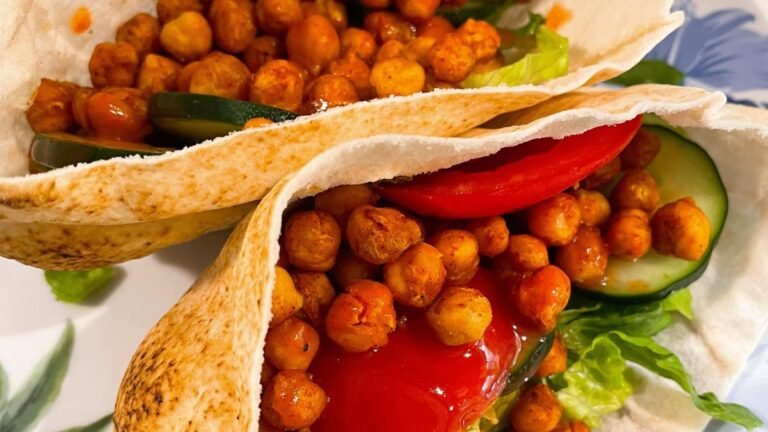 Roasted Chickpea Pocket Sandwiches
