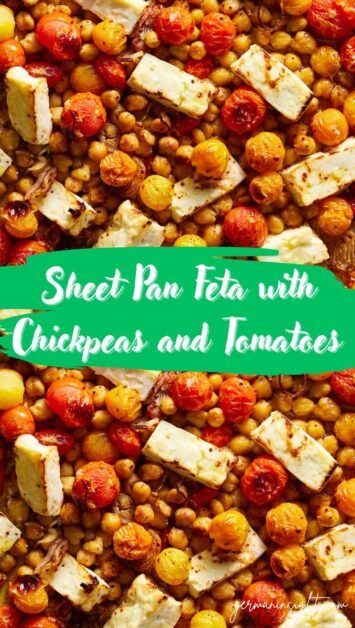 Sheet Pan Feta with Chickpeas and TomatoesÂ