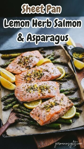 Sheet Pan Lemon Herb Salmon & Asparagus