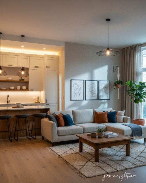 Smart & Stylish Kitchen and Living Room Combo Inspiration