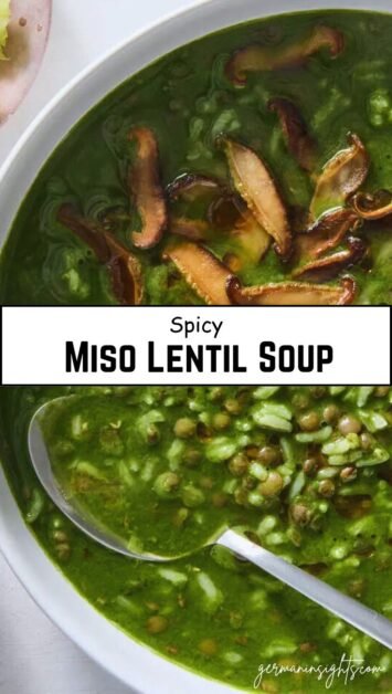Spicy Miso Lentil SoupÂ