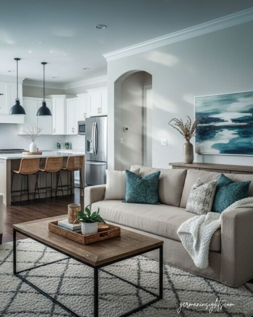 Stunning Open-Concept Kitchen & Living Room