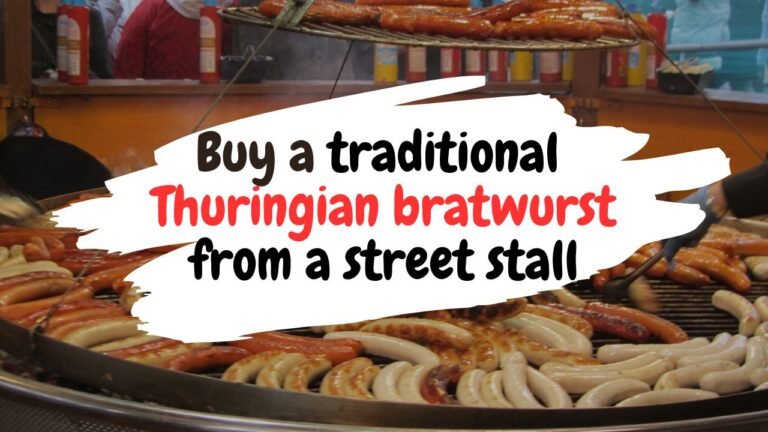 Best places to buy a traditional Thuringian bratwurst from a street stall