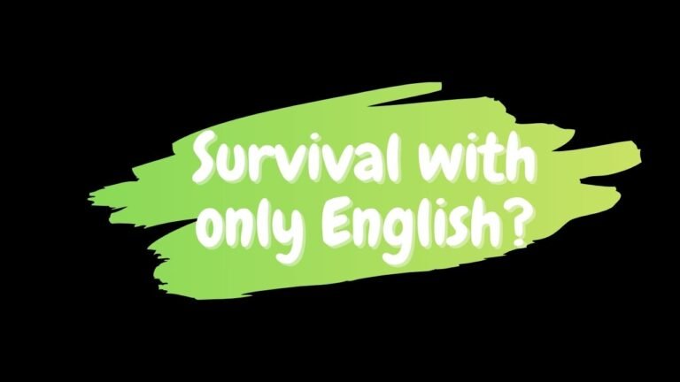Can I survive in Germany with only English