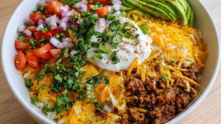 Easy Taco Rice Bowl