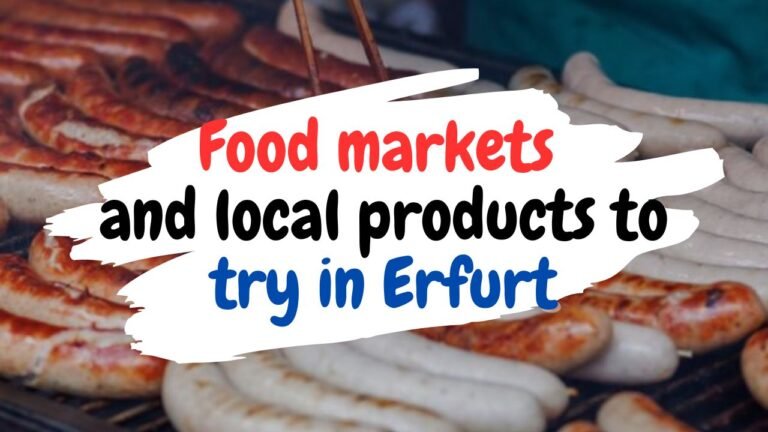 Food markets and local products to try in Erfurt