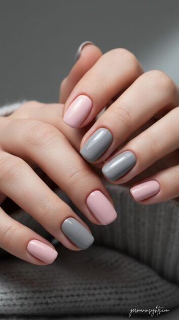 Neutral and versatile -Simple Holiday Nails