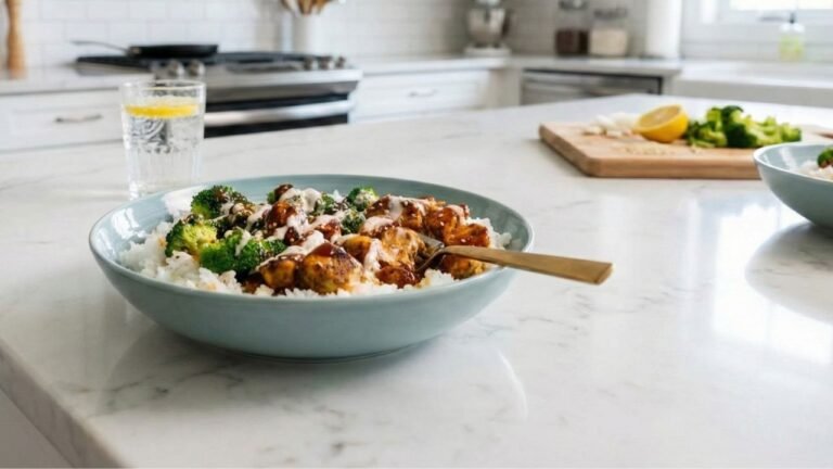 Sticky Chicken Rice Bowls Recipe