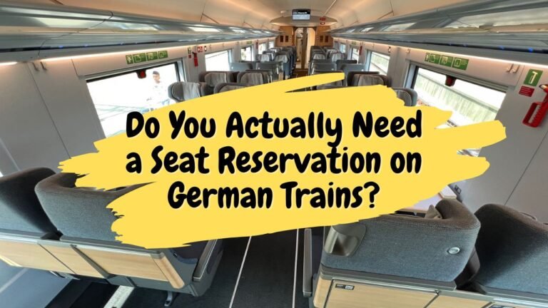 Do You Actually Need a Seat Reservation on German Trains?
