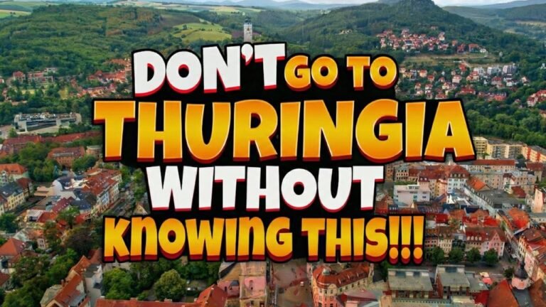 Everything You NEED TO KNOW Before Going to Thuringia