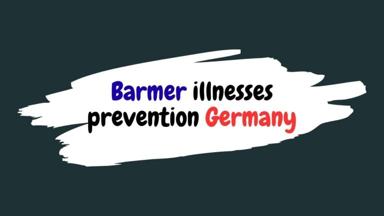Barmer illnesses prevention Germany