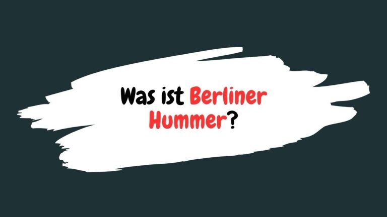 Was ist Berliner Hummer?