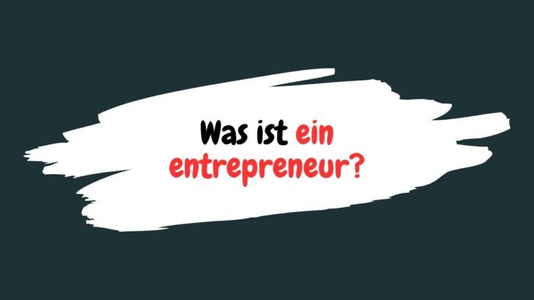 Was ist ein entrepreneur?
