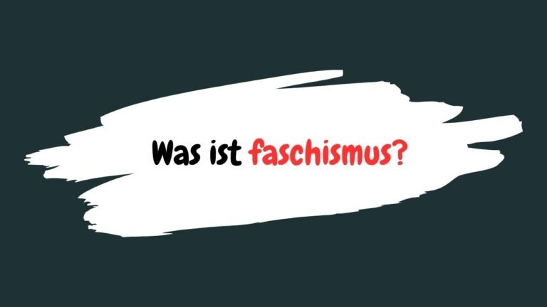 Was ist faschismus?
