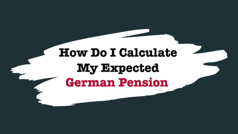 How do I calculate my expected German Pension