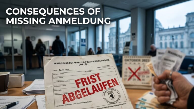 Consequences of Missing Anmeldung Deadline